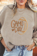Load image into Gallery viewer, Suhkasana - Game Day Ribbed Oversized Sweatshirt with Embroidery