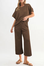 Load image into Gallery viewer, Aapparella - Women Multi-colored Textured T Shirt and Pants Set | S-2XL