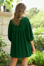 Load image into Gallery viewer, Green with Envy Crepe Smocked Dress