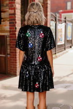 Load image into Gallery viewer, Tinsel & Twirl Sequin Dress