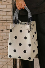 Load image into Gallery viewer, Little Daisy Closet - LDC Cute Knitted Handbag Polka Dot Magnetic Button Tote Bag
