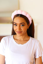 Load image into Gallery viewer, Ballerina Pink Terry Cloth Skincare Headband
