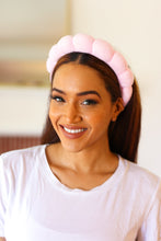 Load image into Gallery viewer, Ballerina Pink Terry Cloth Skincare Headband
