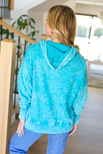 Load image into Gallery viewer, Call On Me Teal French Terry Snap Button Hoodie
