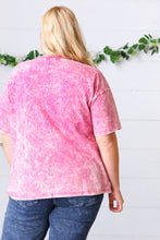 Load image into Gallery viewer, Rose Cotton Wash Short Sleeve Crew Neck Top
