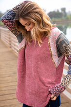 Load image into Gallery viewer, Mauve Color Block Jacquard Braid Top
