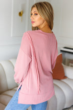 Load image into Gallery viewer, Sublime Rose Mineral Wash Rib Knit Pullover Top
