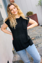 Load image into Gallery viewer, Best In Bold Black Dolman Ribbed Knit Sweater Top
