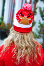 Load image into Gallery viewer, &quot;Oh Deer&quot; Rudolph Reindeer Pom-Pom Beanie
