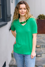 Load image into Gallery viewer, Saint Patrick Asymmetrical Sequin Banded V Neck Top
