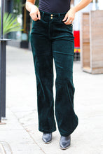 Load image into Gallery viewer, Embrace The Joy Emerald Green Corduroy High Rise Wide Leg Pants
