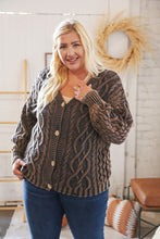 Load image into Gallery viewer, Brunette Bold &amp; Classy Cable Knit Crop Cardigan
