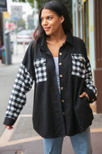 Load image into Gallery viewer, Buffalo Plaid Color Black Button Down Jacket
