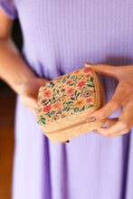 Load image into Gallery viewer, Floral &amp; Cork Travel Jewelry Box
