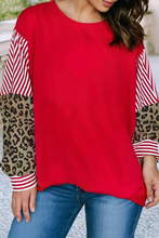 Load image into Gallery viewer, Little Daisy Closet - LDC Striped Patchwork Sleeve Colorblock Sweatshirt
