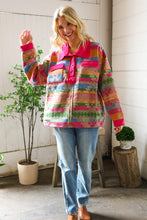 Load image into Gallery viewer, Painted Desert Button Up Pocketed Pullover
