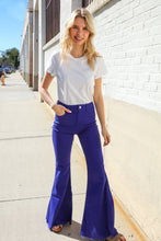 Load image into Gallery viewer, All You Need Sapphire High Waist Flare Leg Denim Jeans
