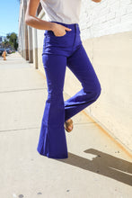 Load image into Gallery viewer, All You Need Sapphire High Waist Flare Leg Denim Jeans
