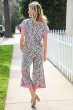 Load image into Gallery viewer, Best in Bold French Terry Leopard Print Track Pants
