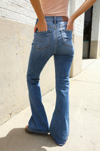 Load image into Gallery viewer, Judy Blue High Rise Trouser Flare Medium Wash Denim Jeans
