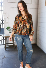 Load image into Gallery viewer, Apple Cider Patchwork Print Blouse
