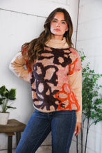 Load image into Gallery viewer, Blooms in Autumn Turtleneck Cozy Sweater
