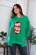 Load image into Gallery viewer, &#39;Happy Fall Y&#39;all&#39; Kelly Green Sweater
