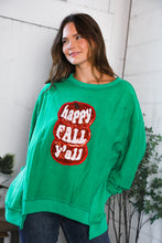 Load image into Gallery viewer, &#39;Happy Fall Y&#39;all&#39; Kelly Green Sweater
