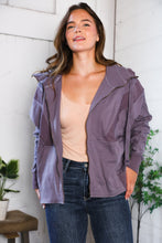 Load image into Gallery viewer, A Cozy Wanderer Dusty Velvet Zip Up Jacket
