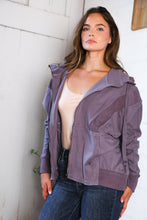Load image into Gallery viewer, A Cozy Wanderer Dusty Velvet Zip Up Jacket
