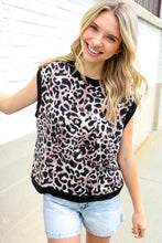 Load image into Gallery viewer, Be Bold Dolman Short Sleeve Leopard Print Knit Top
