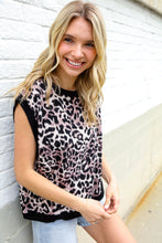 Load image into Gallery viewer, Be Bold Dolman Short Sleeve Leopard Print Knit Top
