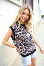 Load image into Gallery viewer, Be Bold Dolman Short Sleeve Leopard Print Knit Top
