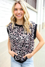 Load image into Gallery viewer, Be Bold Dolman Short Sleeve Leopard Print Knit Top
