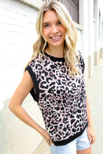 Load image into Gallery viewer, Be Bold Dolman Short Sleeve Leopard Print Knit Top
