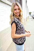 Load image into Gallery viewer, Be Bold Dolman Short Sleeve Leopard Print Knit Top
