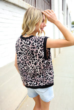 Load image into Gallery viewer, Be Bold Dolman Short Sleeve Leopard Print Knit Top

