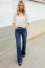 Load image into Gallery viewer, Judy Blue High Rise Trouser Flare Dark Wash Denim Jeans
