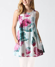 Load image into Gallery viewer, 42POPS - .SI-4919 Floral print pocket swing tunic
