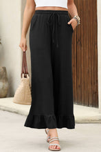 Load image into Gallery viewer, Aapparella - Ruffled Wide Leg High Waist Pockets Pants | S-XL
