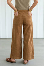 Load image into Gallery viewer, LA Society - LAS Wooden Button Elastic Waist Wide Leg Pants (S-XL)
