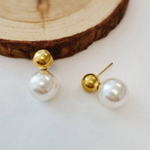 Load image into Gallery viewer, Ellison+Young - Ball And Pearl Stud Earrings
