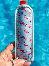 Load image into Gallery viewer, Harris Girls &amp; Co. - Neoprene Popsicle Holder "Flamingos"
