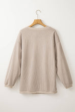 Load image into Gallery viewer, Suhkasana - Game Day Ribbed Oversized Sweatshirt with Embroidery
