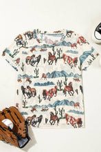 Load image into Gallery viewer, 66DISCO - Western Fashion Mustang River Printed Mesh T Shirt (S-XL)
