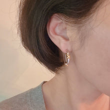 Load image into Gallery viewer, Ellison+Young - Hailey Two Tone Hoop Earrings
