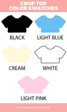 Load image into Gallery viewer, Sugar Stitch - Sparkle Sequin Bow Graphic Crop Top
