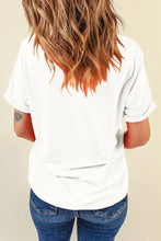 Load image into Gallery viewer, Lovesoft - Multicolor Sequined American Flag Star Graphic T Shirt
