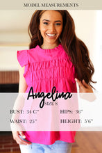 Load image into Gallery viewer, Go For Fun Fuchsia Geo Print Tiered Ruffle Sleeve Woven Dress
