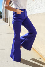 Load image into Gallery viewer, All You Need Sapphire High Waist Flare Leg Denim Jeans
